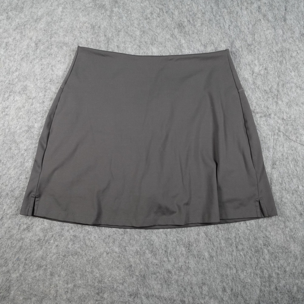 Girlfriend Collective Skort Women‎ Large Gray Activewear Stretch Mini Tennis